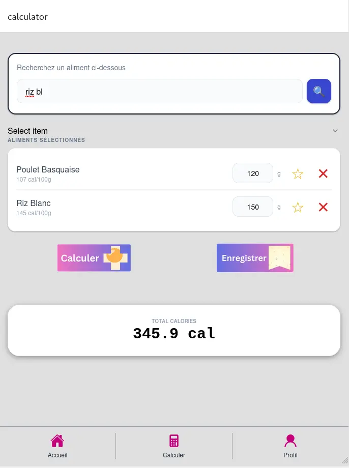 Calory Calculator image